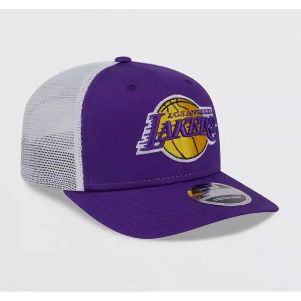 New Era Los Angeles Lakers‎ SnapBack Hat 9Seventy Adjustable Cap Purple Gold New